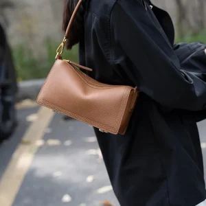 Office Womens Designer Versatile Casual Soft Leather Shoulder Bag Handbags Cowhide Leather Ladies Underarm Bags Crossbody Bag