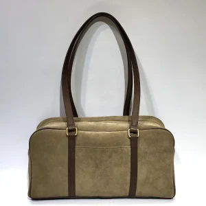 Luxury Suede Cowhide Leather Handbag Purse for Women 2025 New Retro Boston Pillow Bag Female Shoulder Bag Trend Underarm Bag